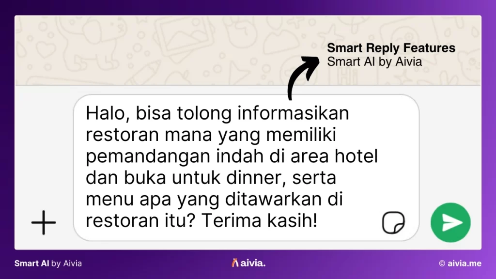 contoh fitur smart reply smart ai di whatsapp chatbot