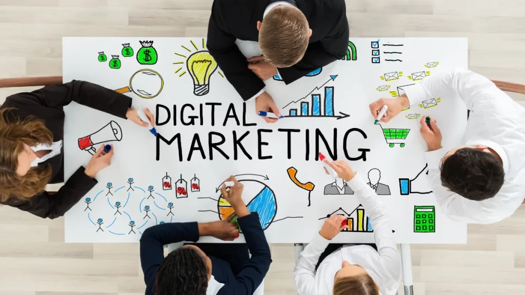 ilustrasi digital marketing