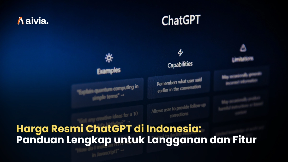 Harga Resmi ChatGPT di Indonesia: Panduan Lengkap untuk Langganan dan Fitur