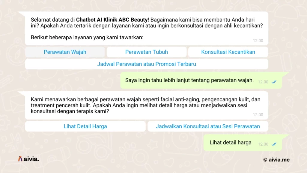 use case chatbot ai di industri klinik kecantikan